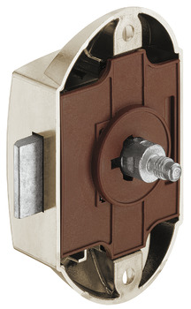Serratura da avvitare a pulsante a pressione, Push-Lock, entrata 25 mm, da azionare unilateralmente
