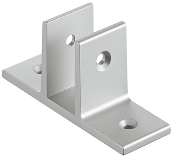 Angolare doppio per parete divisoria Ⓕ, Alluminio, sistema per ripartizioni ambienti