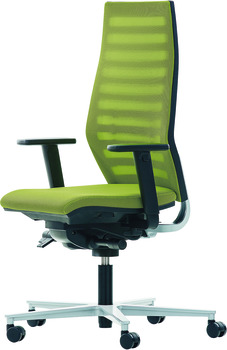 Sedia per ufficio, O4009, seduta: rivestimento in stoffa, imbottitura schienale: rete