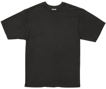 T-Shirt, nero, con spallina doppio strato