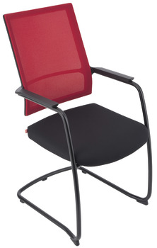 Seduta per negozi e settore Contract, P2003, seduta: rivestimento in stoffa, imbottitura schienale: rete