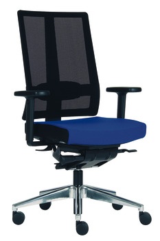 Sedia per ufficio, O4006, seduta: rivestimento in stoffa, imbottitura schienale: rete