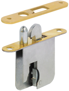 Cassa serratura da infilare, con cilindro a piastrine montato fisso, entrata 22 mm