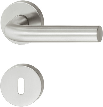 Set maniglie per porta, acciaio inox, Startec, PDH3101, rosetta