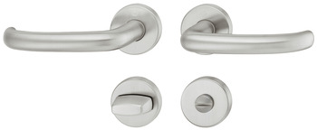 Set maniglie per porta, Hoppe San Francisco E1301Z/42KV/42KVS acciaio inox