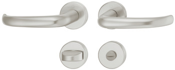 Set maniglie per porta, Hoppe San Francisco 1301/42KV/42KVS alluminio