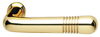 Maniglia, ottone, Bisschop Art Deco 1870/8067 con perno per maniglia 8 mm