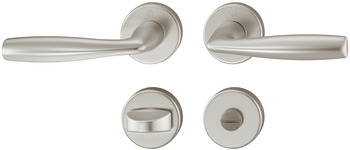 Set maniglie per porta, alluminio, Hoppe, Vitoria 1515/42KV/42KVS