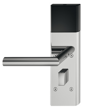 Modulo terminale porta, Häfele Dialock DT 710 con interfaccia Bluetooth SPK aperta, per porte interne/porte di stanze per ospiti, con pomolo girevole