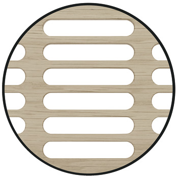 griglie di aerazione, forma squadrata, in legno massello