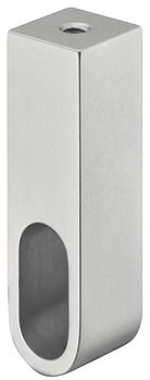 Supporto, alluminio, per tubo per armadio OVA 30 x 14 mm