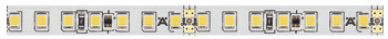 strip LED corrente costante, Häfele Loox5 LED 3051, 24 V, monocromatica, corrente costante, 8 mm