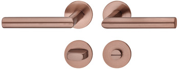Set maniglie per porta, acciaio inox, Startec, modello LDH 0171, color bronzo opaco