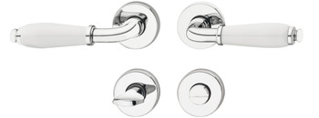 Set maniglie per porta, Acciaio inox, Startec, modello LDH 2171, color bronzo opaco