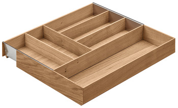 Accessori inserti, Häfele Matrix Box P, legno, involucro di compensazione largo, regolabile in larghezza
