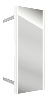 Specchio dell'armadio, Häfele Dresscode, illuminato, estraibile, orientabile di 90°